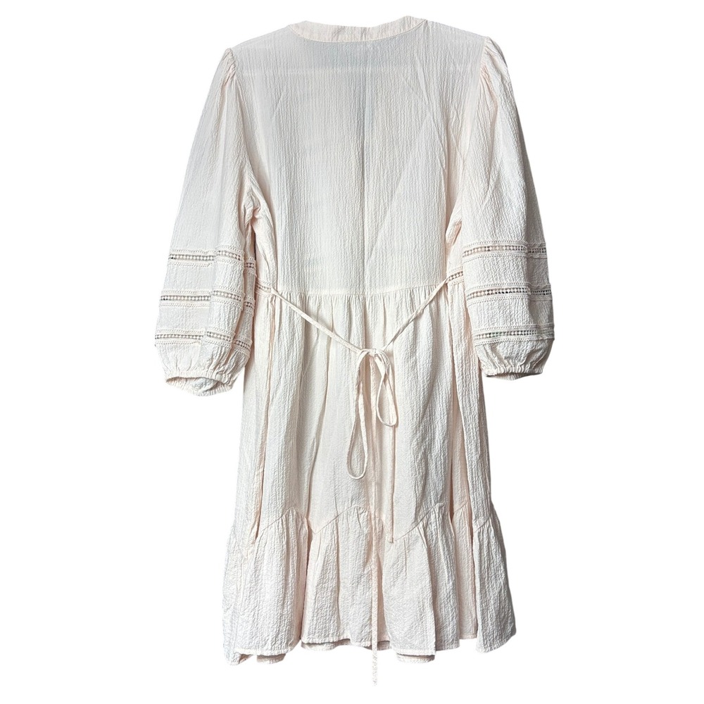 Calvin Klein sz 12 Milk Maid Dress Boho Peasant Tunic Fairy Cottage Renaissance - Picture 3 of 11
